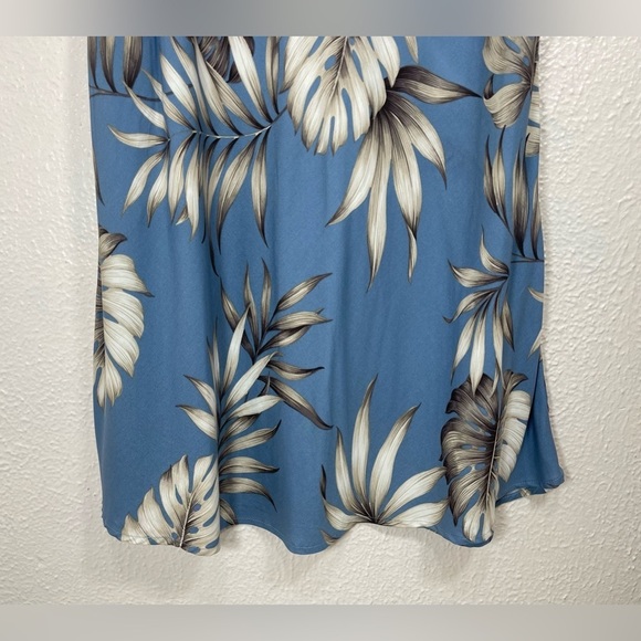 Paradise Motion Hawaiian Leaf Print Sleeveless Dress Women’s 2XL Made in Hawaii - Picture 5 of 14
